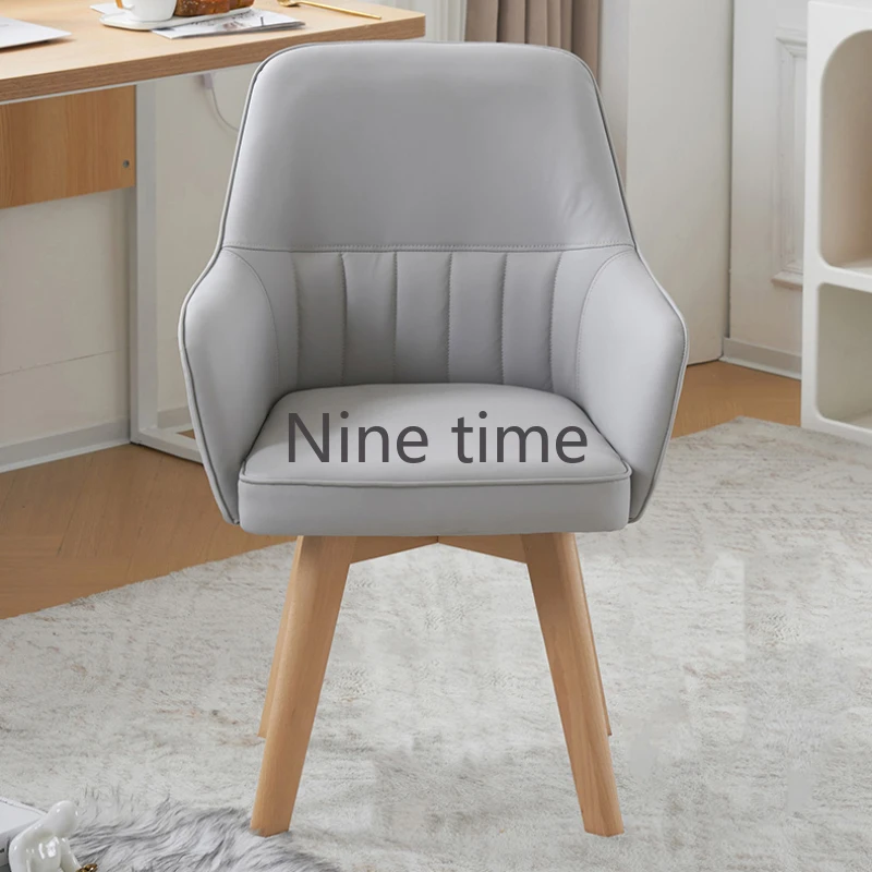 Elastic Lumbar Back Support Office Chairs Cushion Nordic Modern Office Chairs Solid Wood Extension Silla Plegable Home Furniture