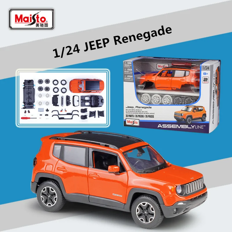 

Maisto Assembly Version 1:24 JEEP Renegade SUV Alloy Car Model Diecast Metal Toy Off-road Vehicle Car Model Simulation Kids Gift