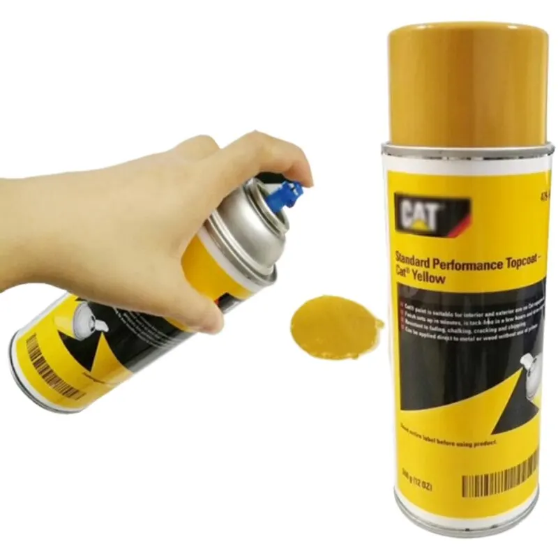 XOJOX For Caterpillar Yellow Self Spraying Paint Hand Spraying Paint Carter Excavator Special Paint Hand Spraying Accessories