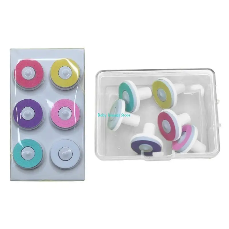 

K92D 6 Count Electric Nails Trimmer Pads for Baby Infant Gentle Manicure Accessories
