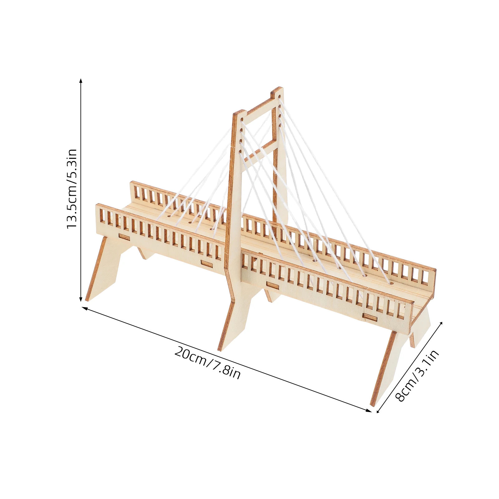 مجموعة مكونة من 6 مجموعات من أدوات بناء الجسر المعمارية الخشبية - ألغاز - تعلم الأطفال