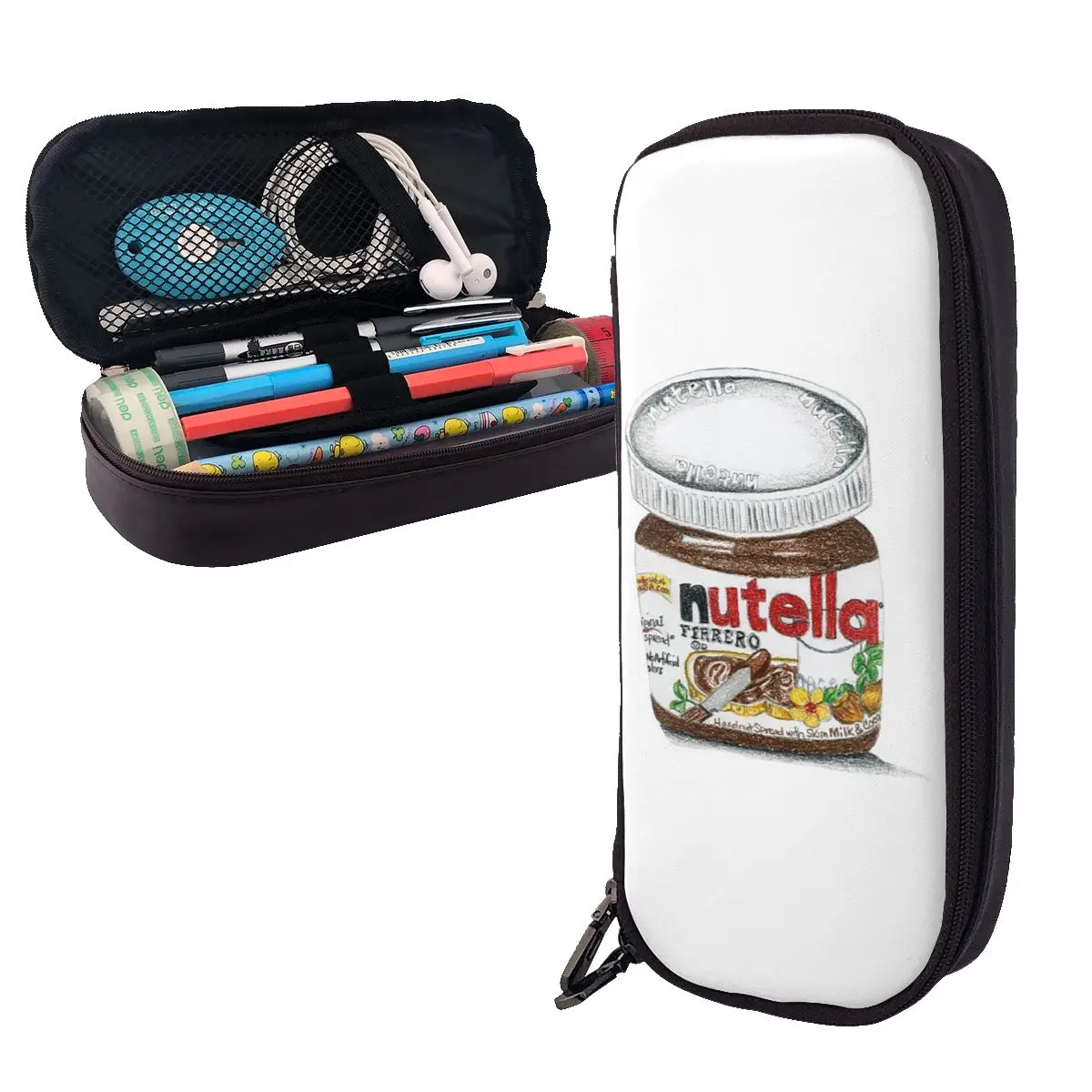 

Nutella Cutie кожаный пенал держатель для ручек канцелярские принадлежности большая коробка для ручек пенал для школьников