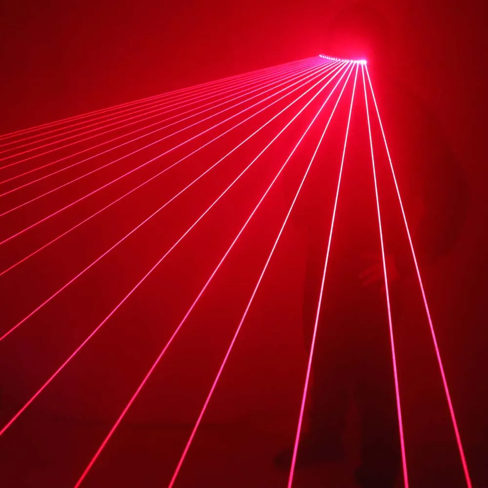 650nm czerwone okulary laserowe okulary przeciwsłoneczne LED 18 szt. Lazer napływ ludzi na scenę migające szkło Sexy Gogo Show