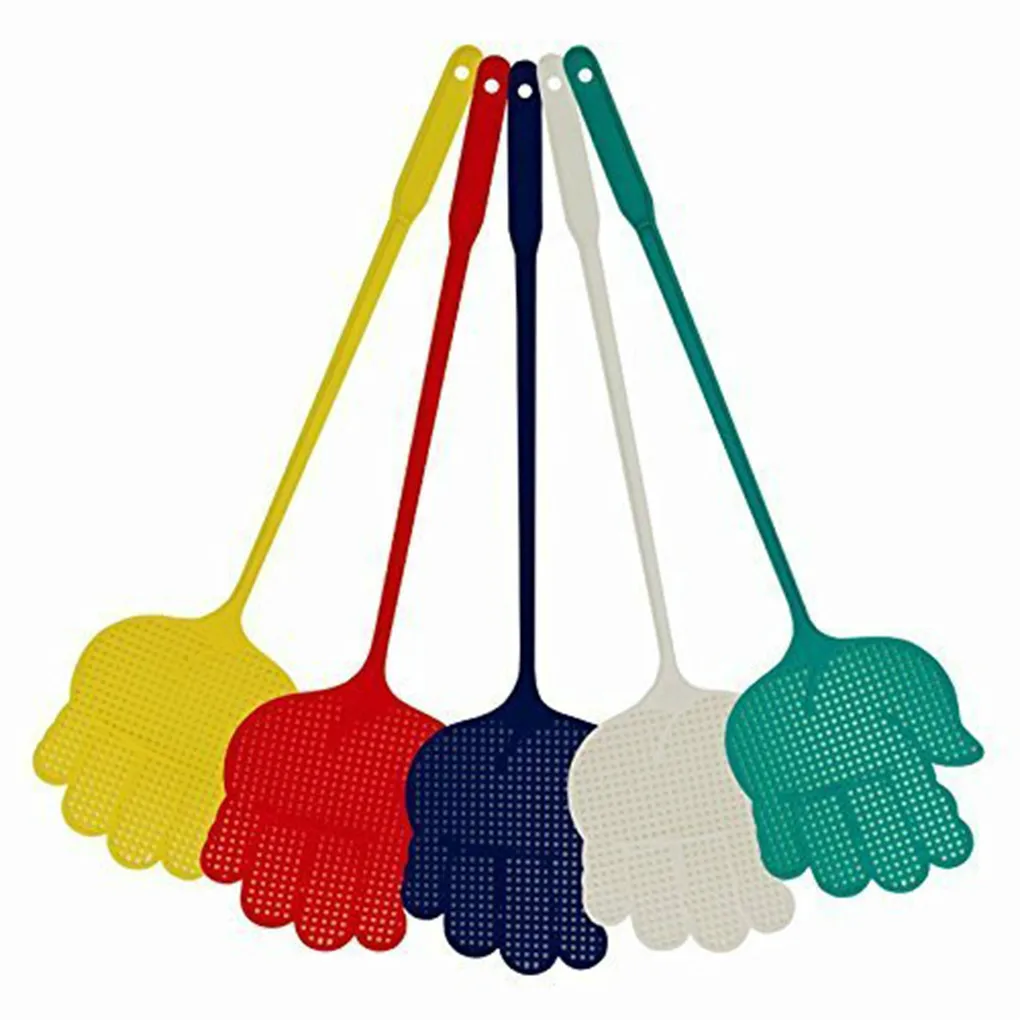 

5 Pieces Flyswatter Household Accessories Palm Convenience Hand-shaped Swatter Colorful Flyswatters Home Supplies