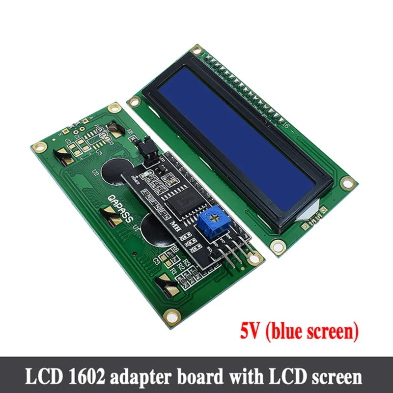 青色lcdモジュール,1個,iic/i2c 1602,arduino 1602 lcd uno r3 mega2560用,緑色
