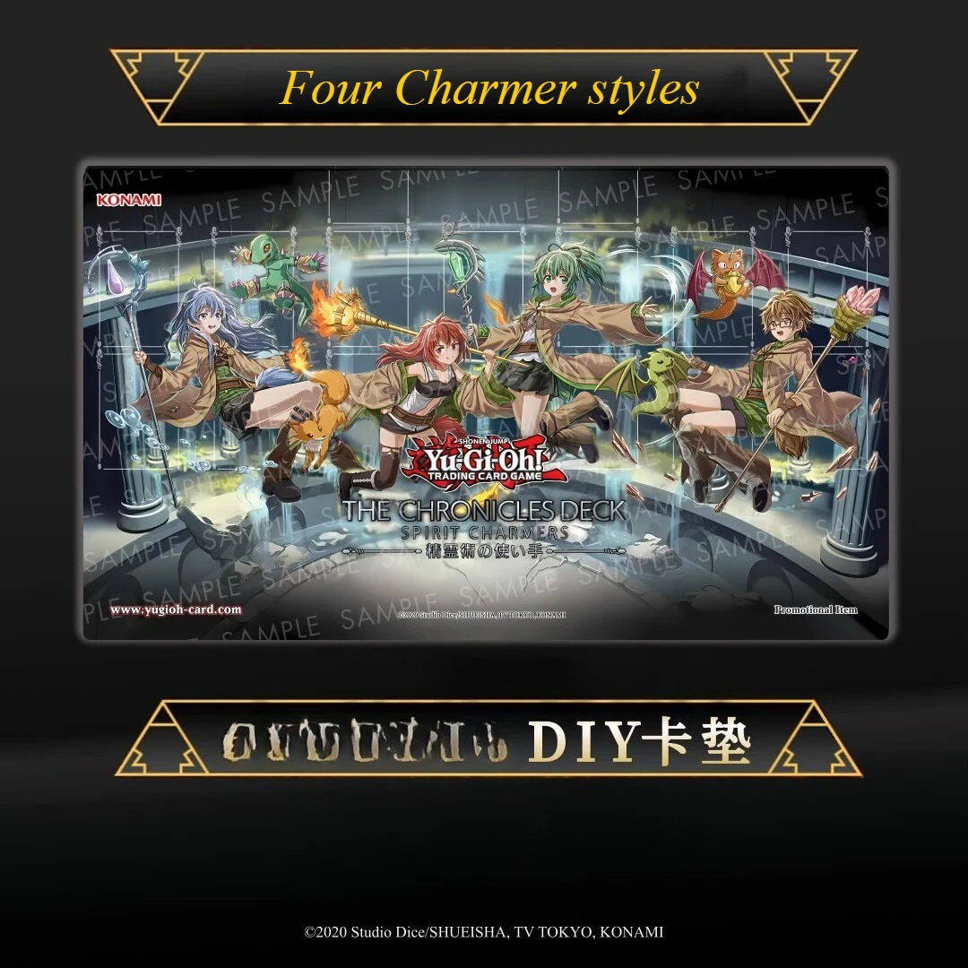 

Оригинальный игровой коврик Yugioh Charmer 2 мм Yu-Gi-Oh! TCG OCG Коврик для торговых карточных игр Резиновый коврик для мыши