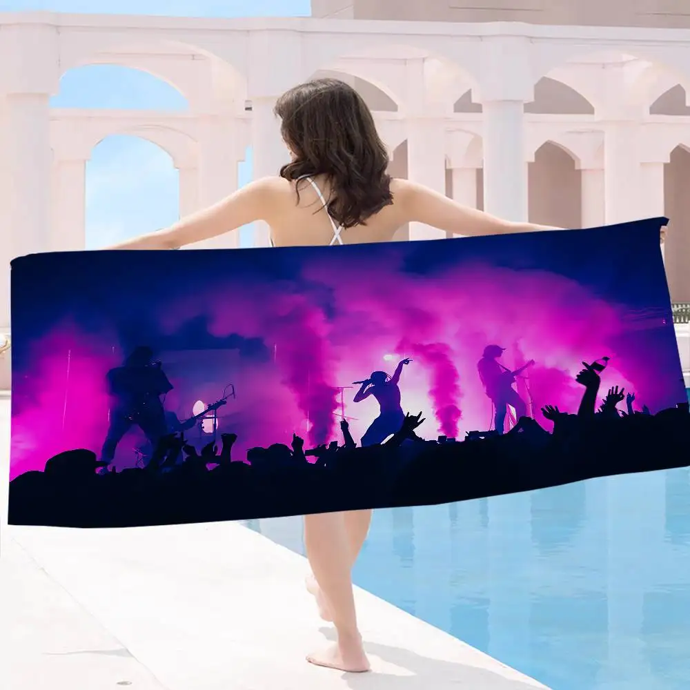 Alternative Band C-Chase Atlantic Microfiber Printed Beach Towel Mountain Climbing Yoga Beach Swimming Running Towel