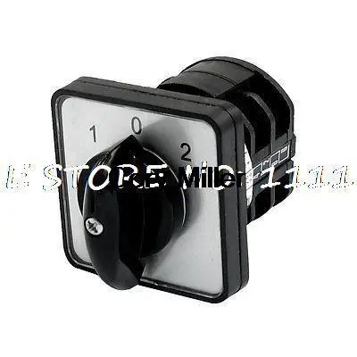 

440 В переменного тока, 10 А, 8 клемм, 3 положения, поворотный кулачковый переключатель LW8-10/2