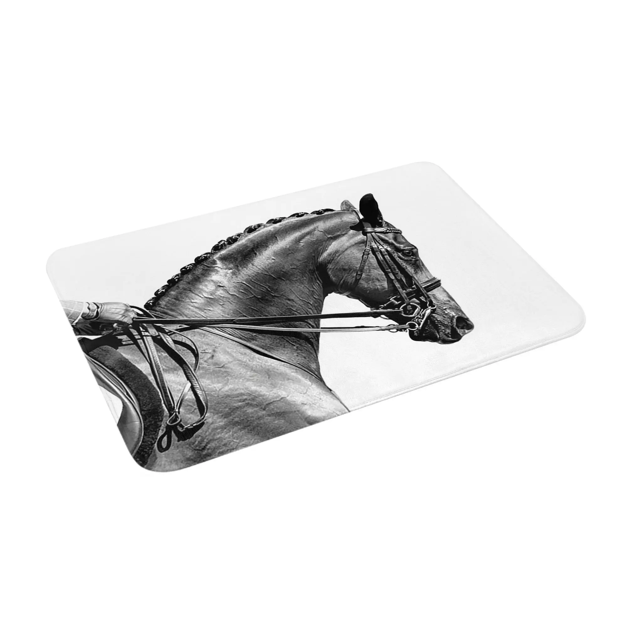 

On The Bit - Dressage Horse Series Non-slip Doormat Floor Mat Carpet Rug for Kitchen Entrance Home Bathroom Footpad Mats