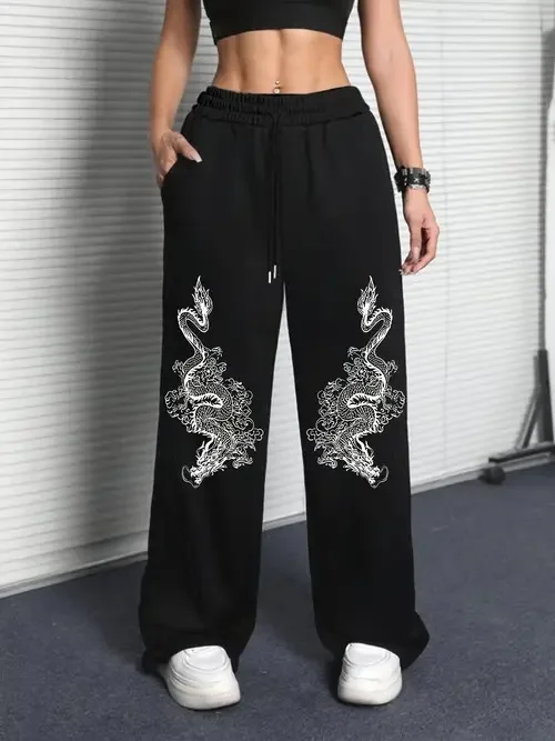 

Спортивные штаны High Street Хип-хоп Повседневные брюки Мужские Harajuku Y2K Негабаритные спортивные зимне-осенние супер красивые мужские прямые брюки