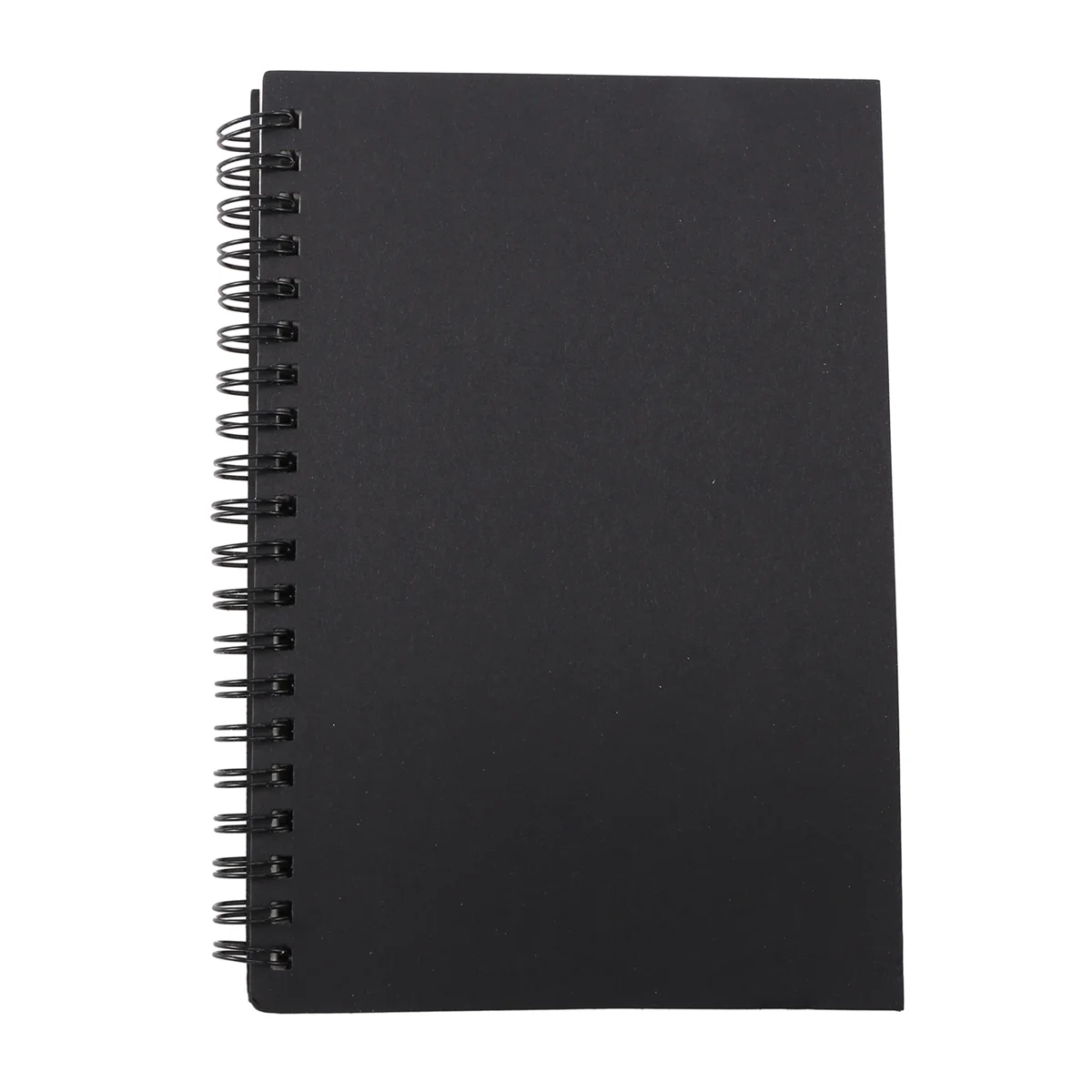 

The New Retro Kraft Coil Sketch Sketchbooks Blank Notebook Notebook School Stationery（Black and White）