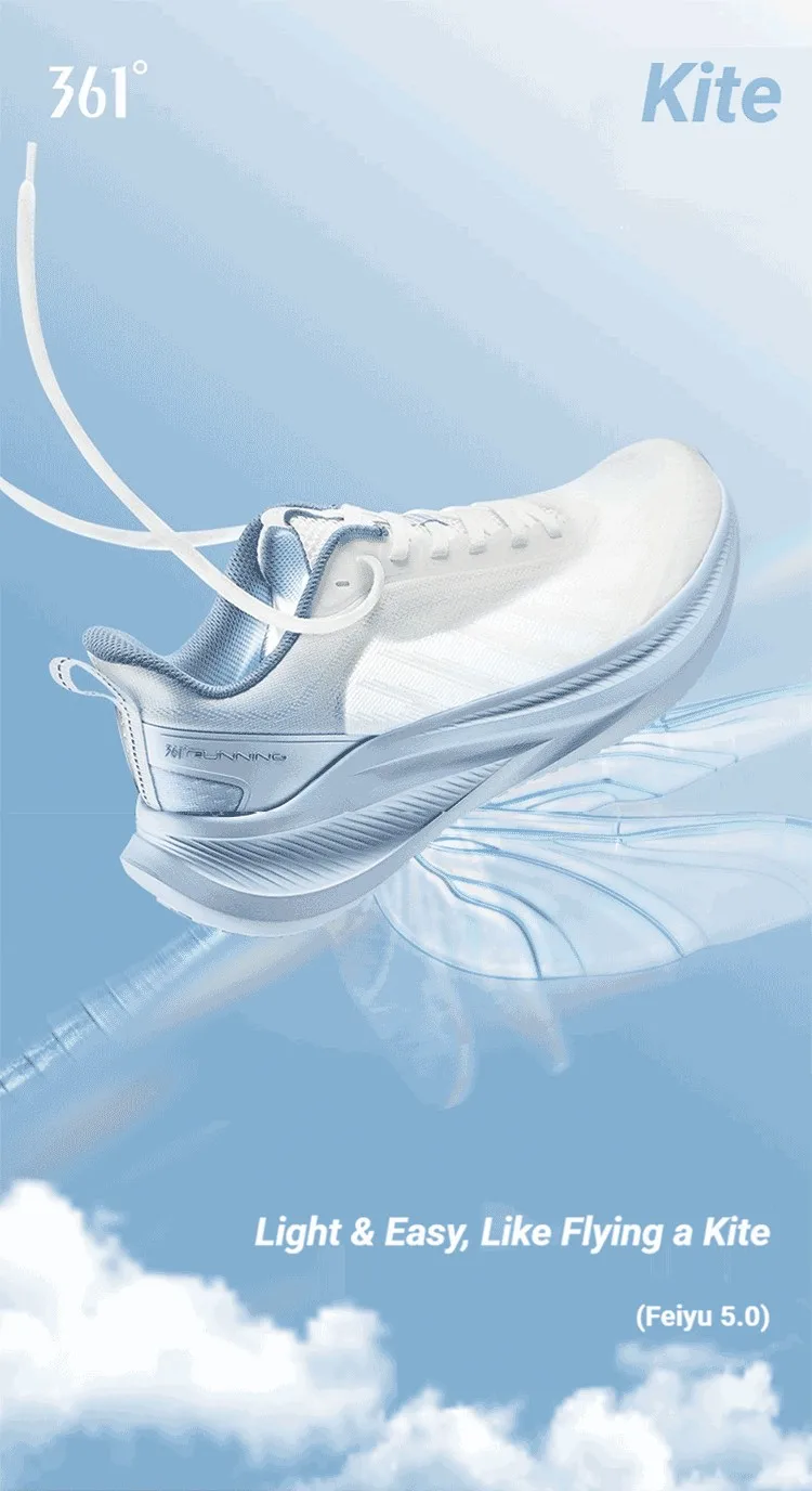 361 Degrees AirFeather 5.0 Herren-Laufschuhe, leicht, atmungsaktiv, bequem, verschleißfest, elastische Sohle, Turnschuhe 672612217 – Detail 3