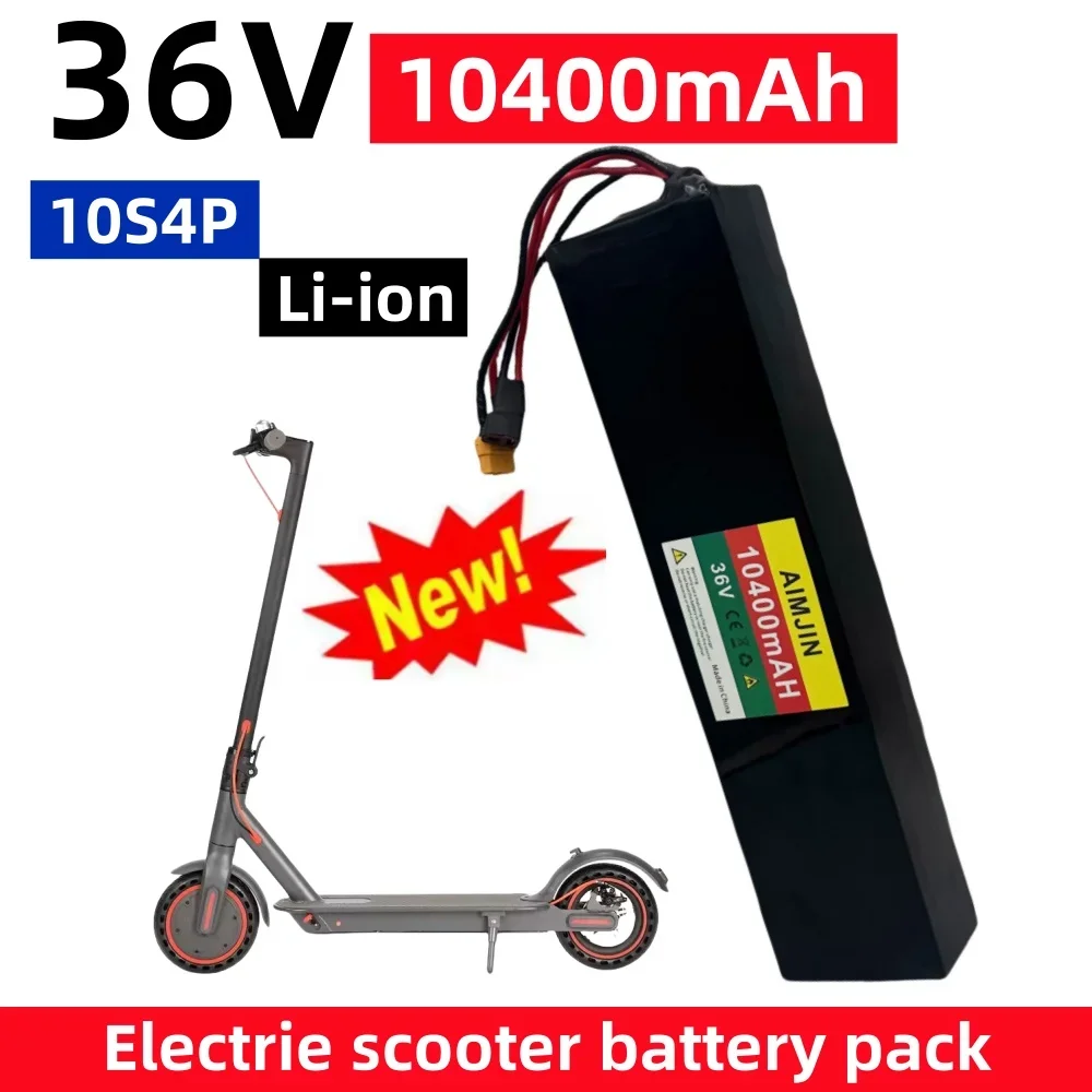 

36V 10400mAh Electric Scooter 10S4P Lithium Battery 18650 battery pack 36V for 750W-1000W Electric Scooter Battery with BMS