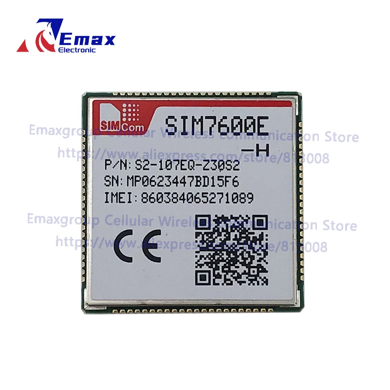 SIMCOM  SIM7600E-H  LCC Multi Band LTE  CAT4 module UART, USB2.0, I2C, GPIO  B38/B40/B41/B1/B3/B5/B7/B8/B20