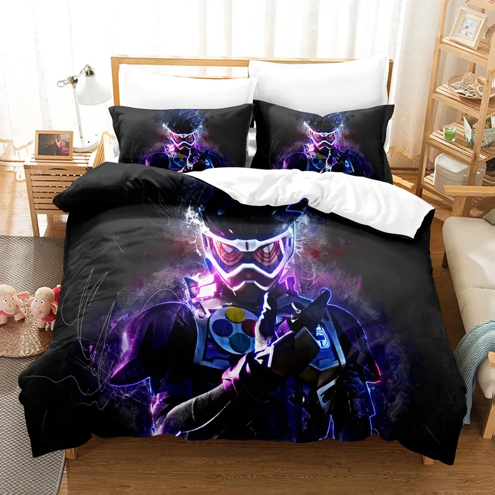 Kamen Rider Bedding Set Duvet Cover Pillowcase comfortable Comforter Bedding Set King Size Bedding Sets Home Textile