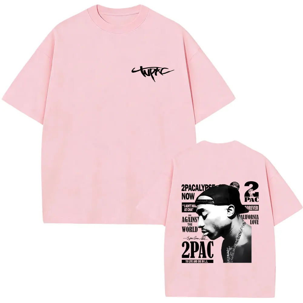 Rapper Tupac 2pac All Eyez on Me T-Shirt Sommer Herren Damen Hip-Hop Mode Übergroße Streetwear Herren Lässige Weiche Baumwoll-T-Shirts – Detail 5