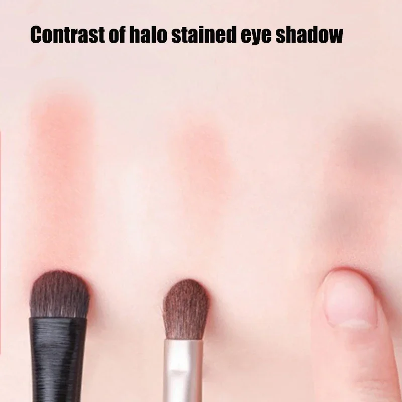 Ensemble de 6 pinceaux de maquillage pour les yeux noirs, pinceaux professionnels pour le contouring, les ombres à paupières, l'eye-liner, pinceau portable pour le mélange, outil de beauté cosmétique pour le visage