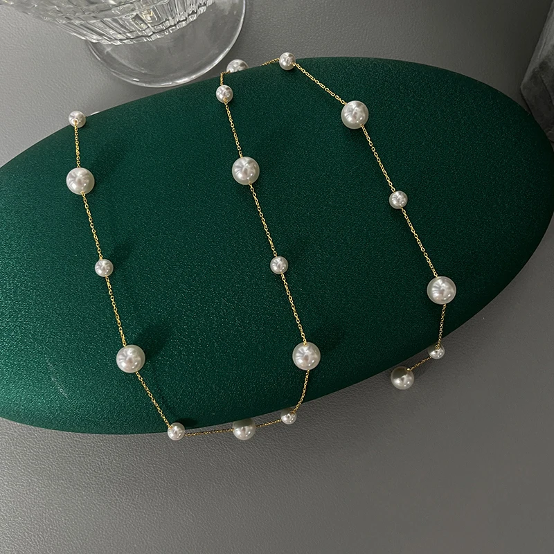2025, neues Design, elegante Imitationsperlen-Quasten-Halskette mit mehreren Tragen, trendiges Schmuckzubehör für Frauen und Mädchen – Detail 15