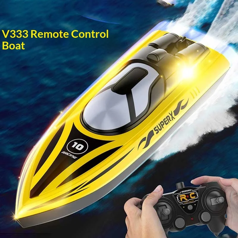 

2.4ghz Anti-Interference Remote Control Speedboat Water Sensing Waterproof Intelligent Low Battery Reminder Strong Endurance Toy