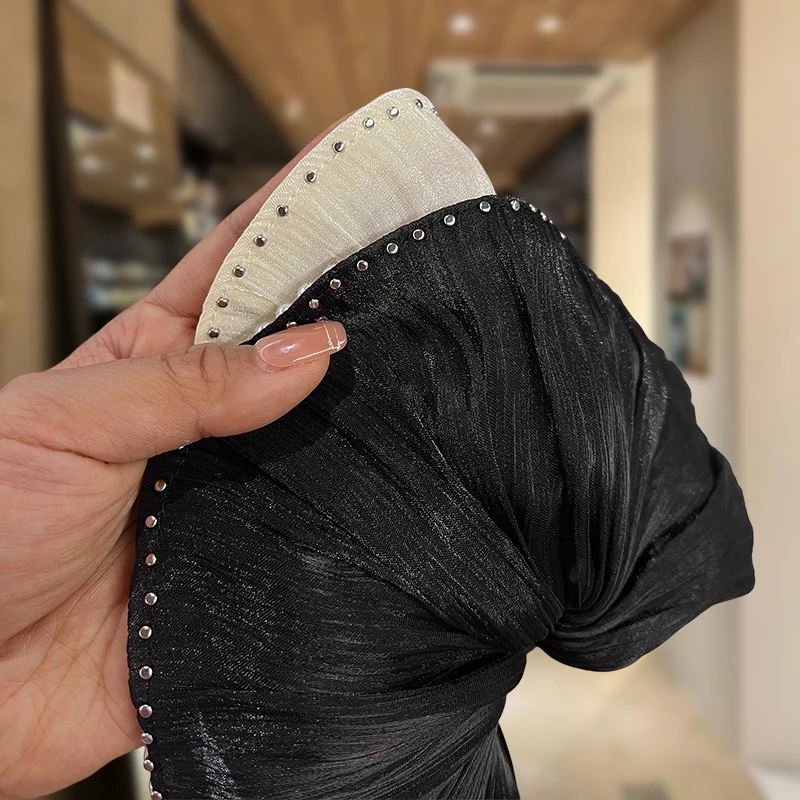 ربطة شعر كورية جديدة مع حرير لامع، عصابة رأس للأمعاء الغليظة، إكسسوار شعر عالي على شكل ذيل حصان #3