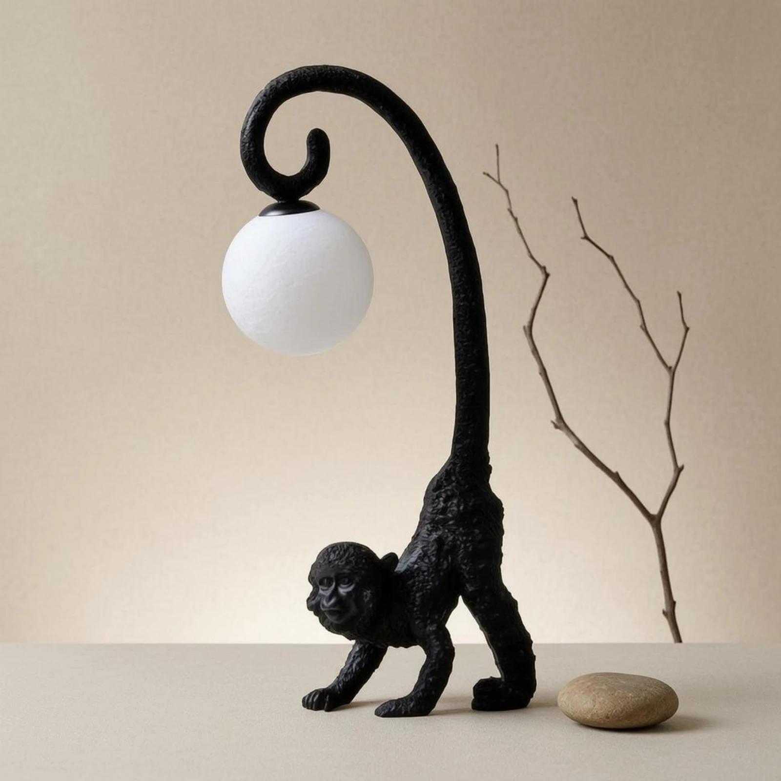 Monkey Table Lamp Curved Arm Monkey Lamp Home Lighting Tabletop Whimsical