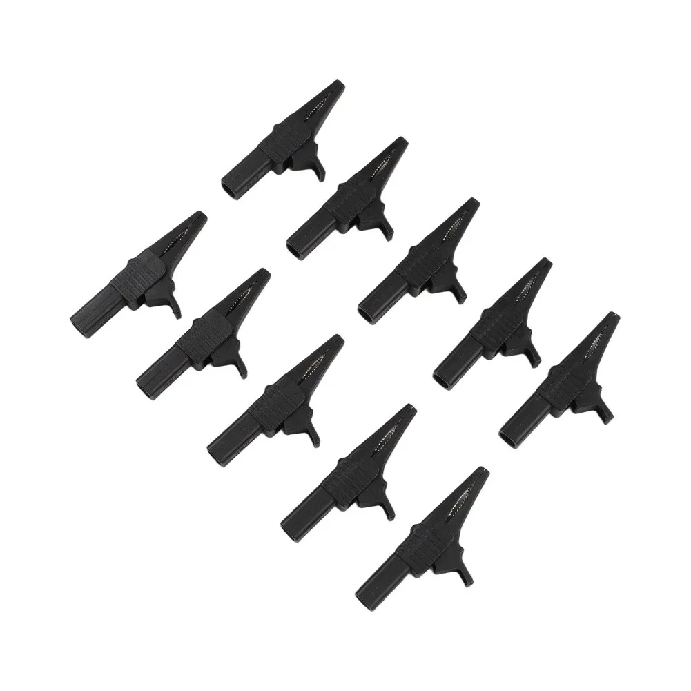 10 Copper Crocodile Clips with 4mm Banana Socket for Multimeter Testing Supporting 1500V 32A Electrical Performance