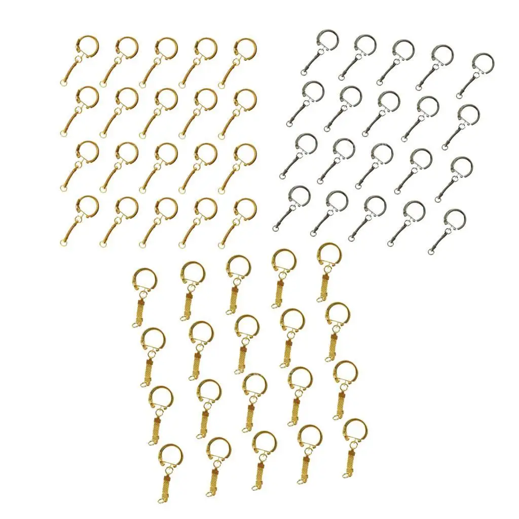 

20 шт., металлические зажимы для ключей с закругленными краями и кольцами для организации автомобиля, декоративно-прикладного искусства своими руками