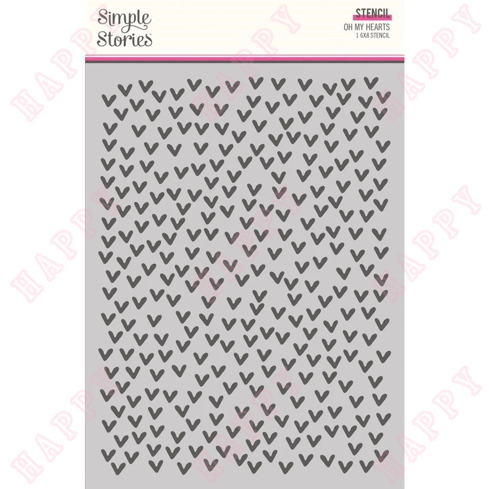 

Plastic Stencils Heart Eyes Oh My For DIY Scrapbook Envelope Greeting Card Decorative Embossing Handcraft Paper Craft Template