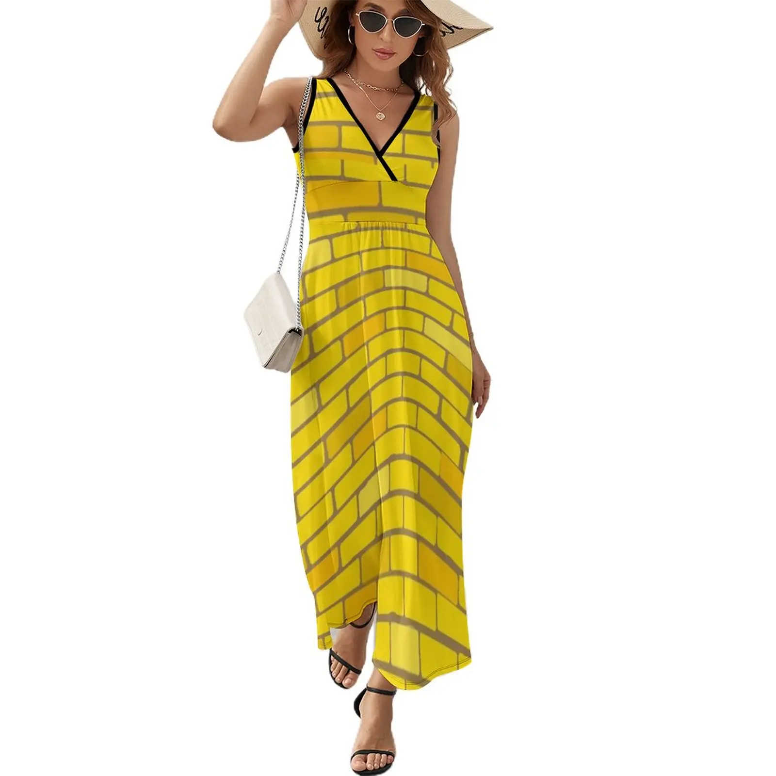 

Oz Yellow Brick Street Sleeveless Dress elegant dresses for women women's fashion dresses birthday dress for women luxury 2023