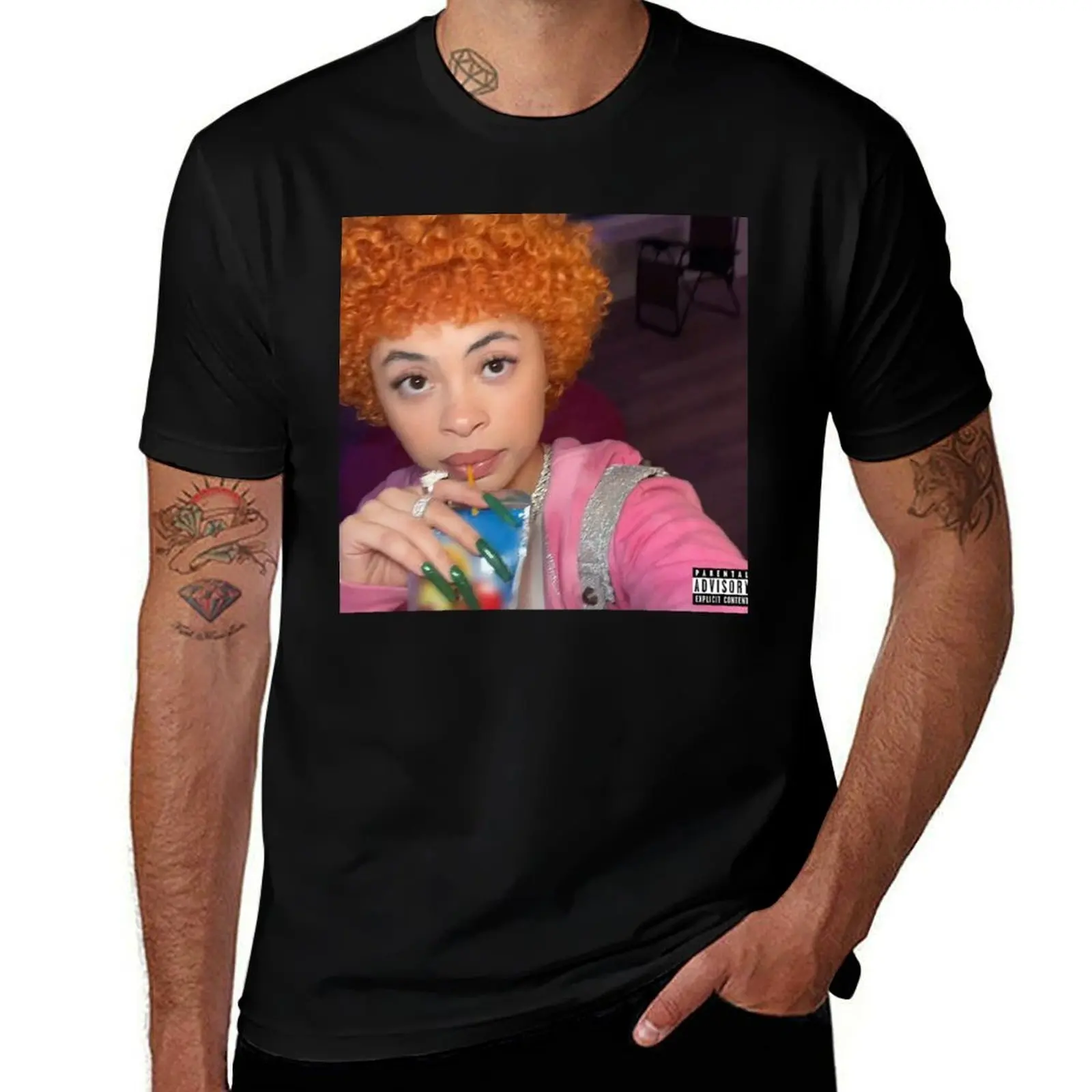 

icedrink T-Shirt cheap stuff anime boys animal print Short sleeve tee men