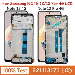 Test für Xiaomi Redmi Note 12 4G LCD 23021RAAE Display-Digitizer-Baugruppe für Redmi Note 12 Pro 4G 2209116 AG-Anzeige