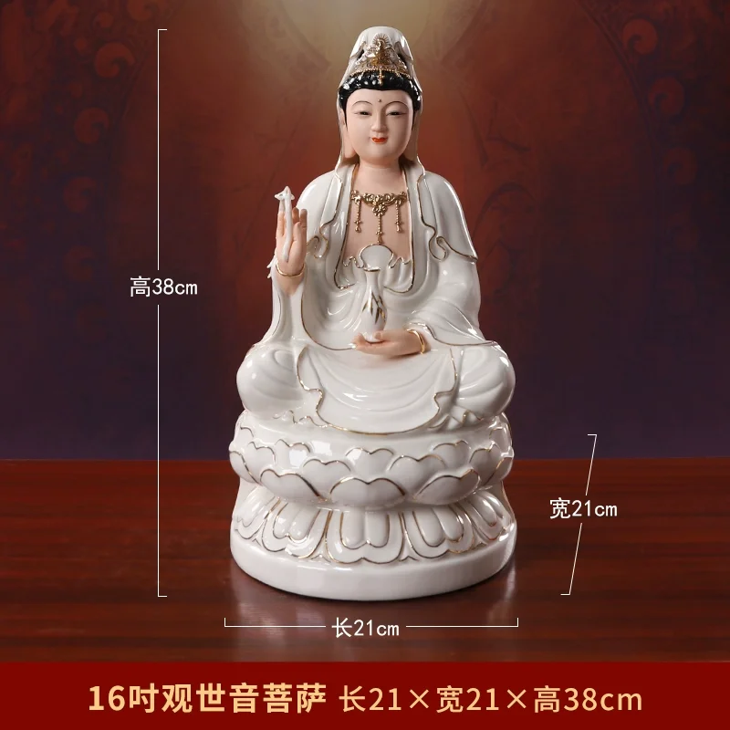 Keramisch Boeddhabeeld Guanyin Bodhisattva Ksitigarbha Bodhisattva Shakyamuni Buddha Maitreya Huisaanbod Van Boeddhabeelden