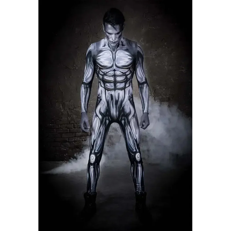 Halloween Silver Surfer Cosplay Costume Zentai Suit Superhero Bodysuit Adults  Jumpsuits