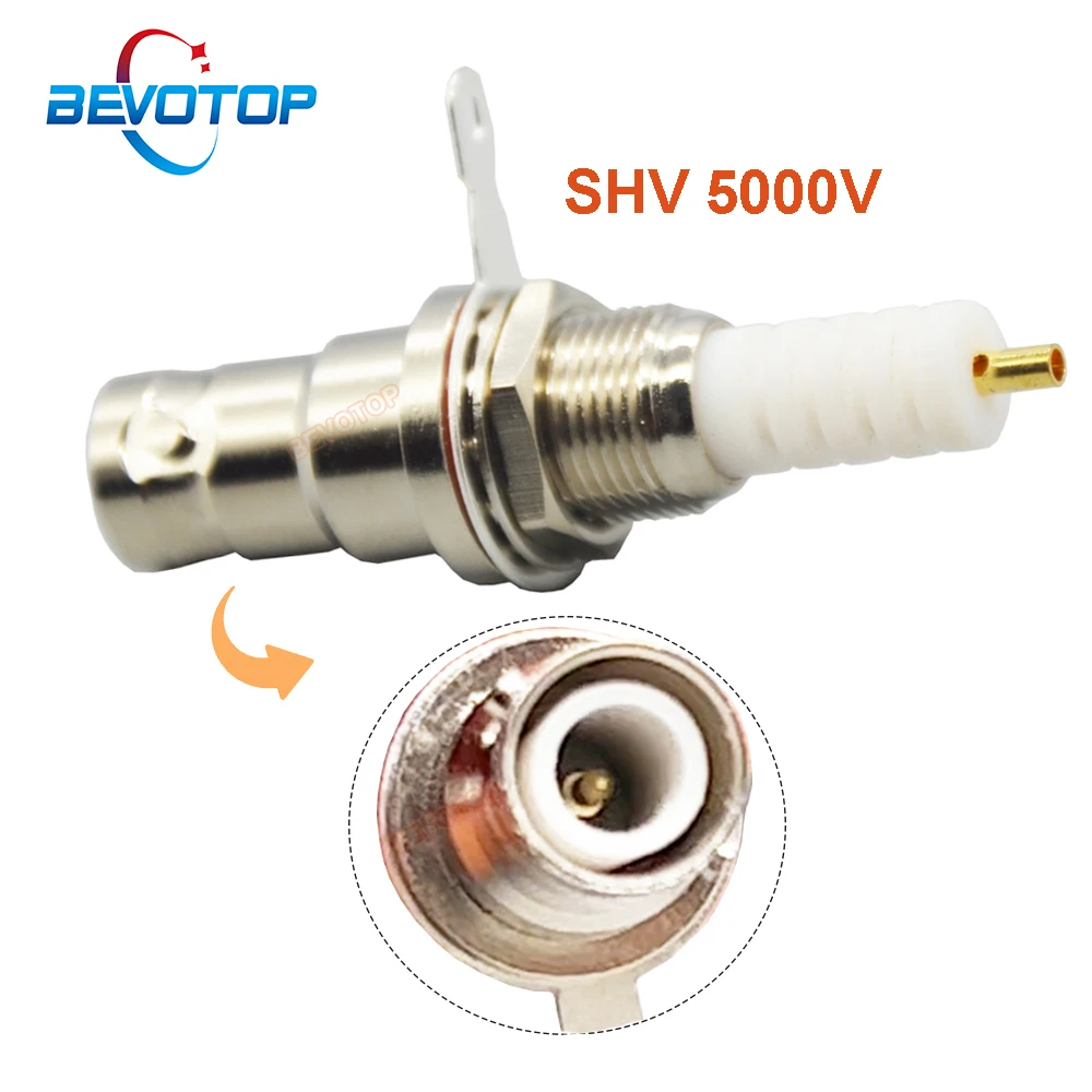 

10PCS/LOT High Voltage 5000V SHV RP-BNC Male Connector High Quality RF Coaxial Connector for RG58 LMR195 RG223 Cable BEVOTOP