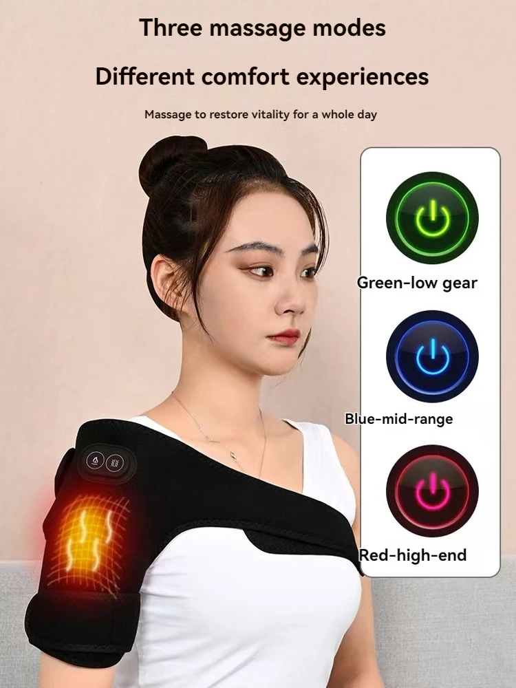 

3-в-1 Нагревательный массаж Поддержка колена, плеч и ног, защита от тепла и холода, терапевтическая теплотерапия, три температурных настройки