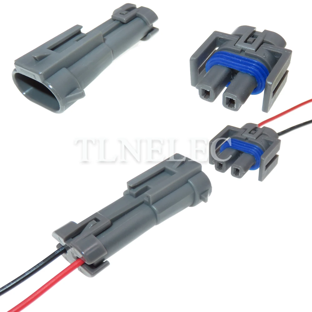 2 Pin Cách Xe Kín Ổ Cắm Có Dây Tự Động Điều Hòa Không Khí Điện Từ Ly Hợp Cổng Kết Nối Cho Buick 1J0973702 12162017