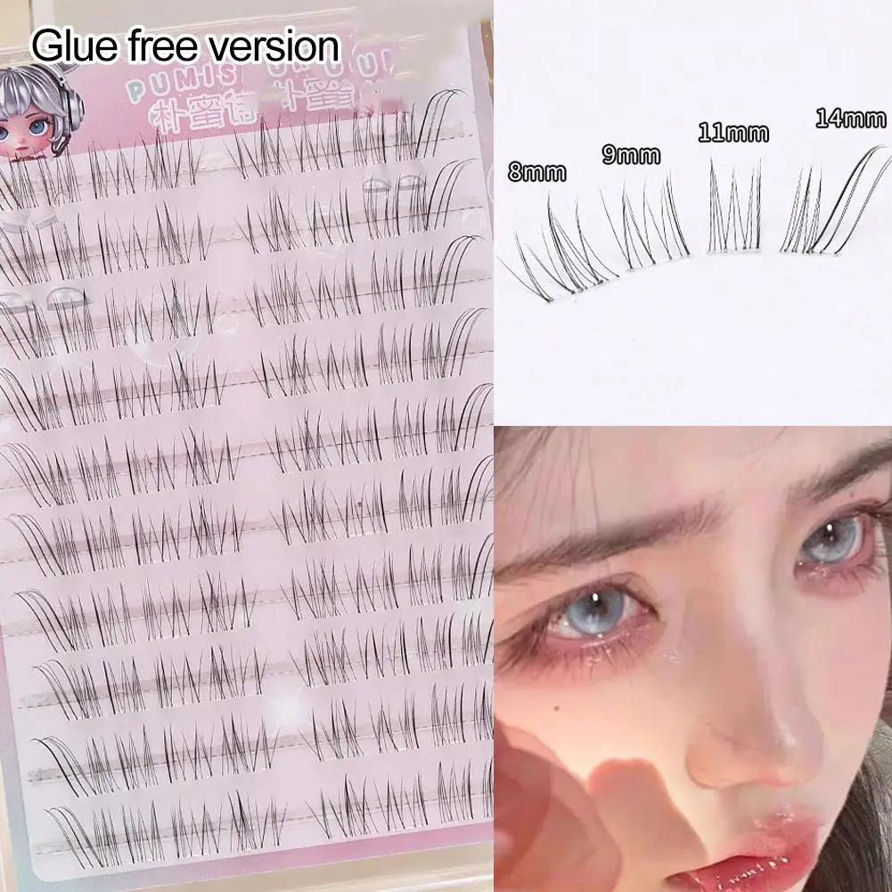 Rzęsy DIY Pojedyncze Rzęsy Rzęsy w Stylu Komiksowym FOX Naturalny Objętość Przedłużanie Rzęs Wielokrotnego Użytku Narzędzie do Makijażu Oczu