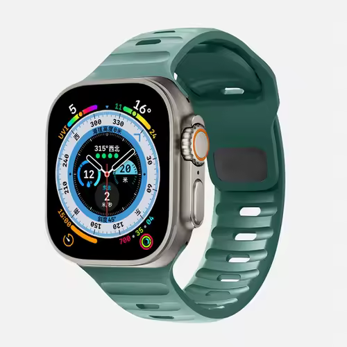 Strap For Apple Watch Band 49mm 44mm 45mm 41mm 40mm 42mm 38mm Soft Silicone sport Bracelet iwatch Serise 8 7 SE 6 5 9 Ultra 49mm - Image 27