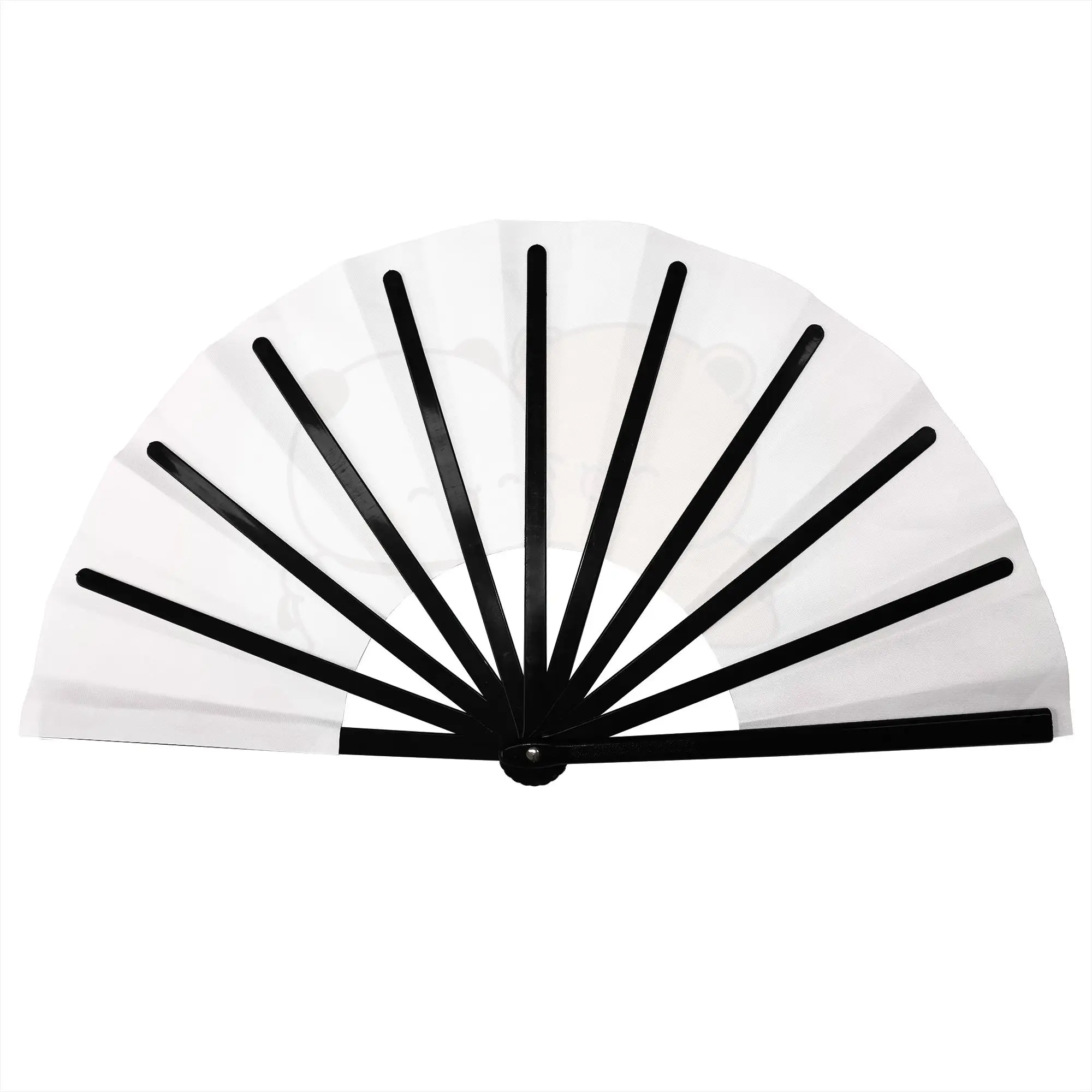 Customized Sweet Bubu Dudu Classic Comic Love Portable Pocket Fan Polyester Folding Fan Chinese Dance Handheld Cooling Fans
