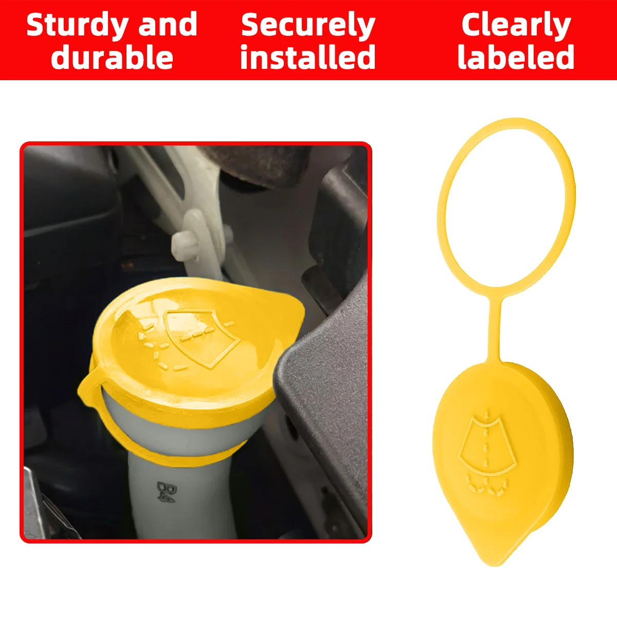 PINMOAP Wiper Cleaning Fluid Reservoir Cap 86615FJ000 Suitable For Subaru Crosstrek Forester Impreza WRX STI Replacement Parts