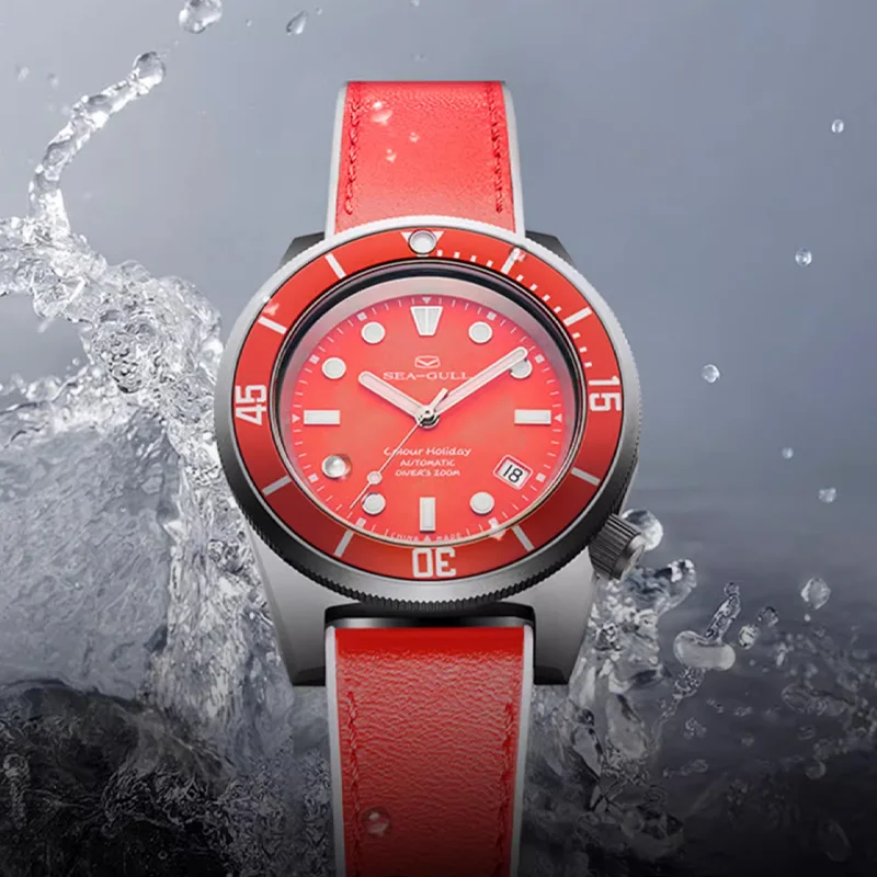 

Seagull Ocean Series Watch 42mm Automatic Watch 20 Bar Waterproof Mechanical Watches ST2130 Calendar Luminous Clock 1301 reloj