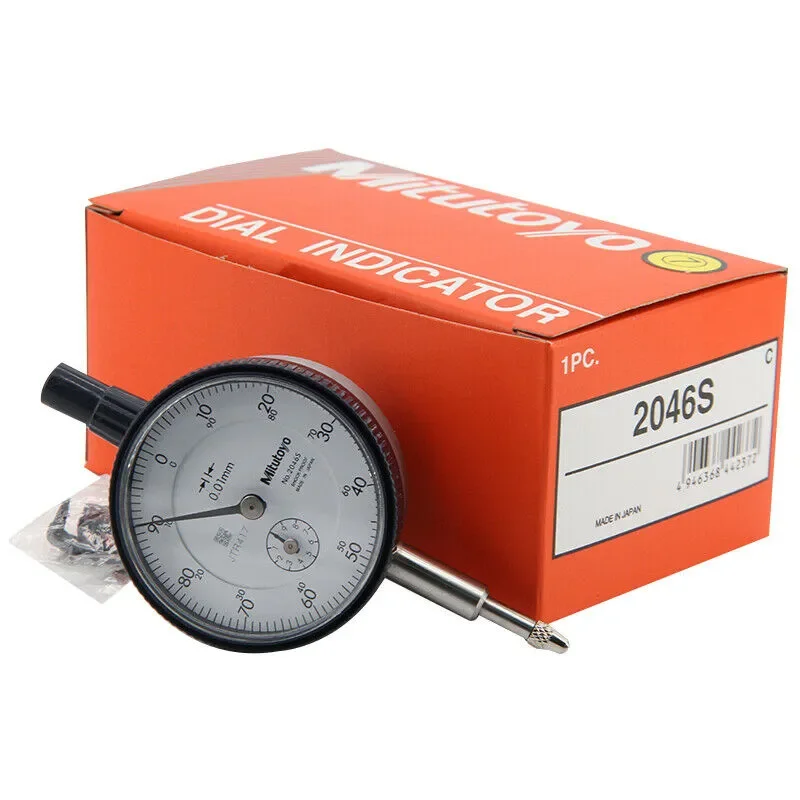 Imagem -06 - Mitutoyo Oficina Mecânica Ferramenta de Medição Lever Table Dial Indicator Lug Back Série Stem 2046s 0.01 mm x 10 mm 0100 mm