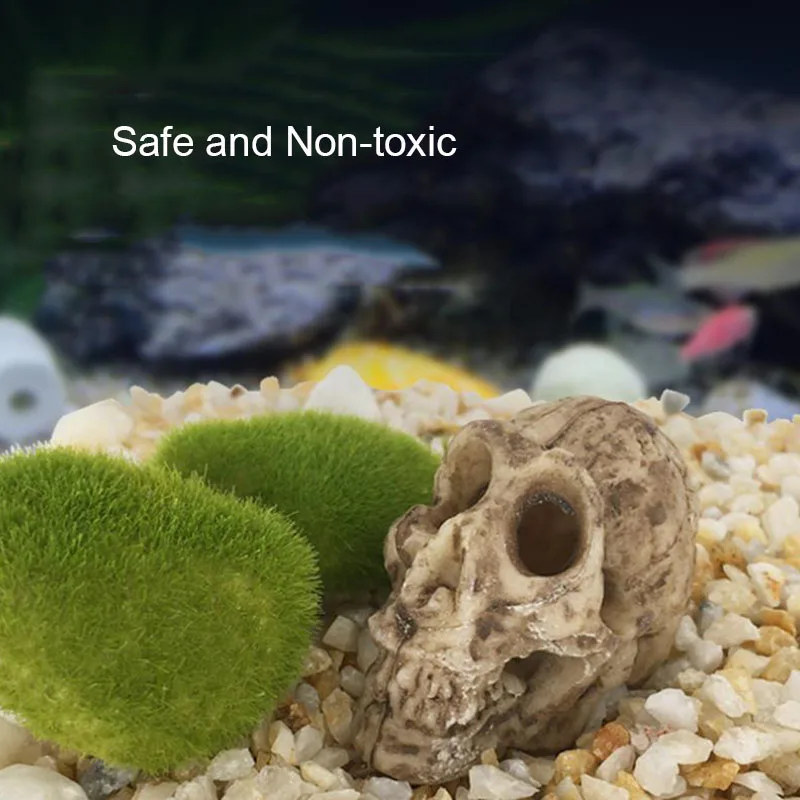 Aquarium Decorations Resin Artificial Fish Tank Ornament Shrimps Small Fish Reptile Aquarium Shelter Landscape Decor