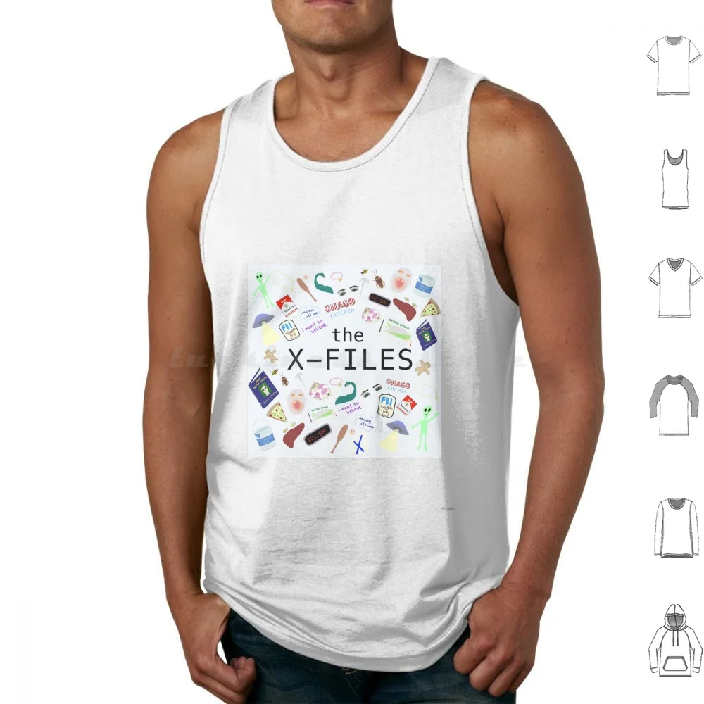 X Files Episodes Art Tank Tops Print Cotton Txf The X Files X Files Dana Scully Scully Fox Mulder Mulder Gillian Anderson #1