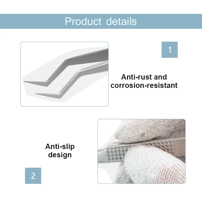 RELIFE ST-20 Chip Positioning Tweezers High-Precision Flying Line Super Hard for Phone Circuit Board Repair Curved Tips Tweezers