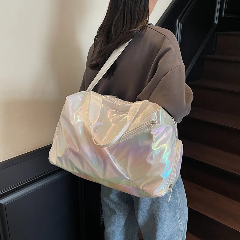 

New Sports Fitness Bag Dry Wet Separation Colorful Short Distance Business Trip Independent Shoe Warehouse Luggage Bag