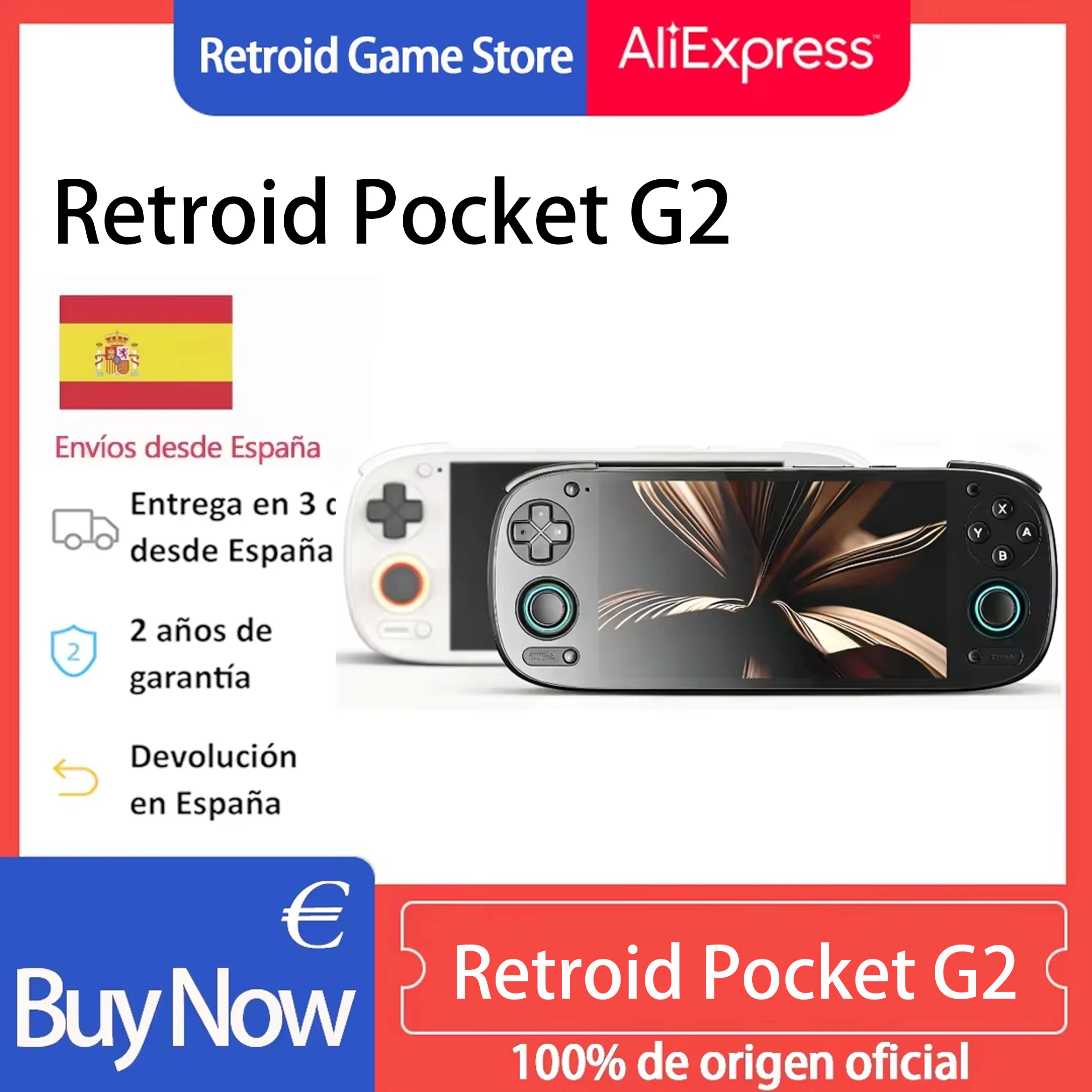 Retroid Pocket G2, Consola de Juegos Portátil, Pantalla OLED HD de 5.5 Pulgadas y 1080P, Android 13, 5000 mAh, Regalo Perfecto para Navidad