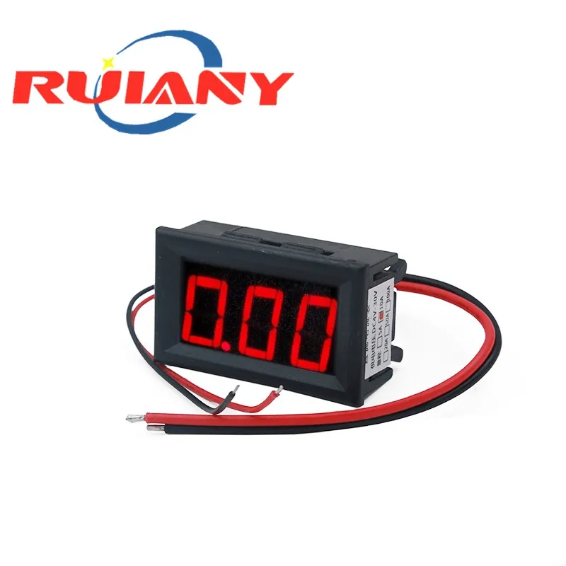 0.56 "Dc 0-10A Display Auto Amp Meter Digitale Amperemeter Ammeter Huidige Panel Rode Led Ampere Tester