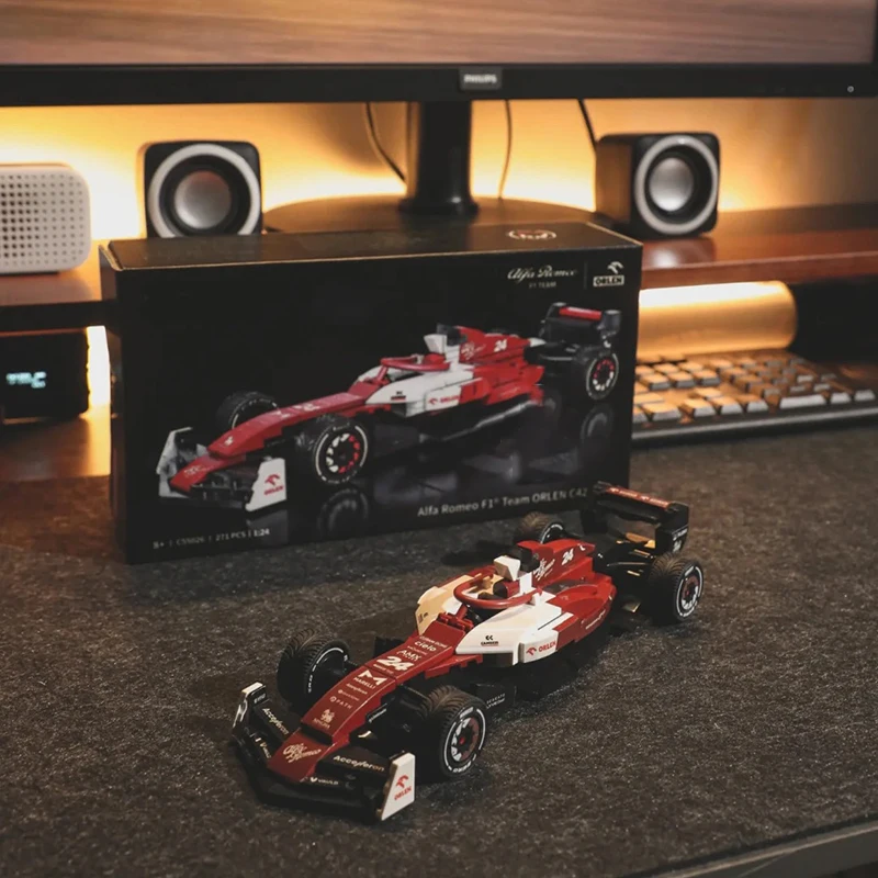 238-teiliger Berühmter Rennteam ORLEN C42 2022 Rennwagen-Bausatz mit Figuren Konstruktions-Bausteine Spielzeug Geschenk für Jungen