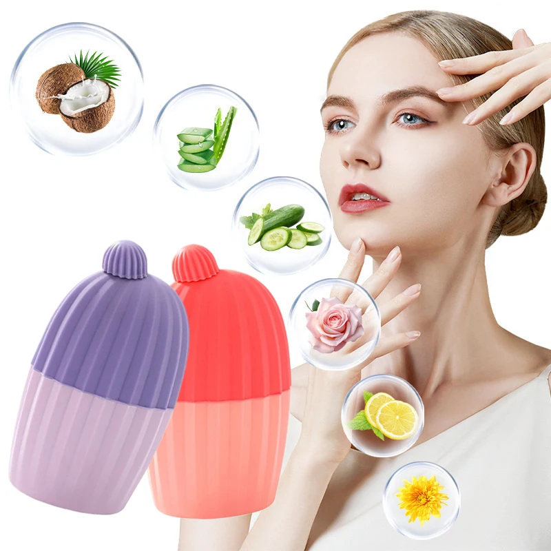 Ice Face Roller Facial Lifting Contouring Tools Silicone Trays Ice Globe Balls Eye Face Massager Beauty Skin Care Tools